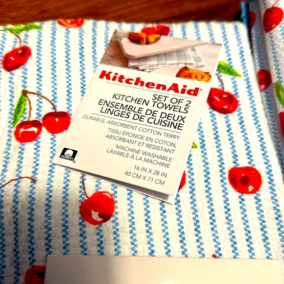 NWT Kitchen Aid Bundle! Cherry design. Price includes all three sets! - Picture 5 of 5